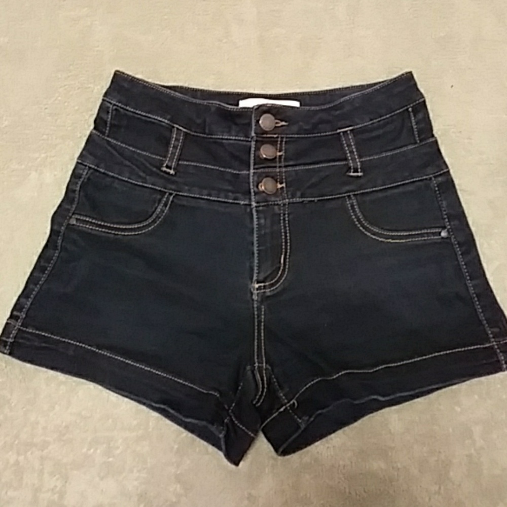 High-waisted shorts